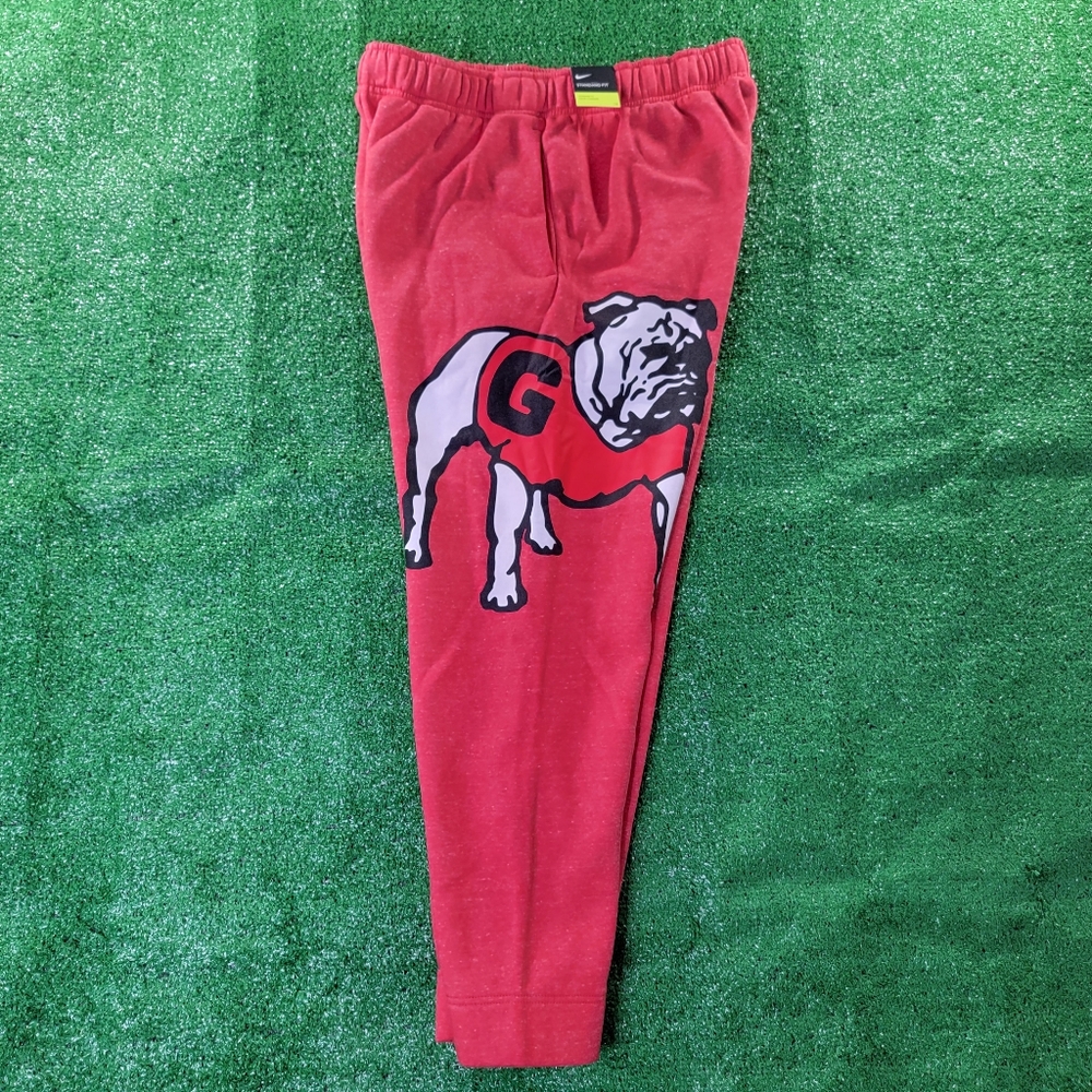 Nike Georgia Bulldogs UGA Mens Fleece Sweatpants Size XL Red DJ7044 657 New